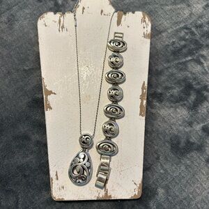 16 to 18 inch Brighton necklace and matching bracelet